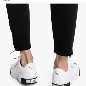 Puma White Cali Sneakers with Black Accents